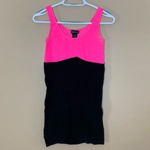 Pink and Black Bodycon dress